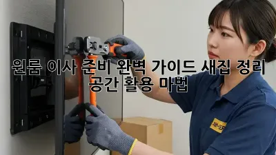 원룸 이사 준비 완벽 가이드: 새집 정리 & 공간 활용 마법